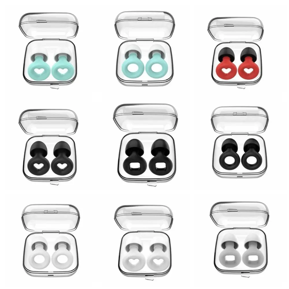 

1 Pair Silicone Swimming Earplug Sleep Noise Ear Plug Canceling Noise Reduction Supplies Soundproof Noise Canceling Earplugs