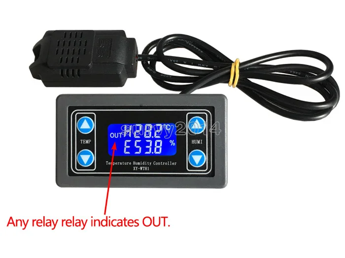 

DC 6V-30V 10A Thermostat Digital Temperature Humidity Controller Thermal Regulator Thermocouple LCD Display SHT20 Sensor meter