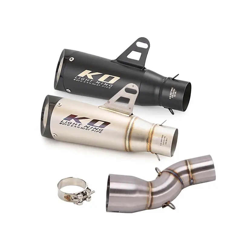 51MM Exhaust Pipe For Honda CBR1000 2017-2020 Motorcycle Muffler Mid Pipe Connect Tube Stainles Steel Tail Escape Slip On