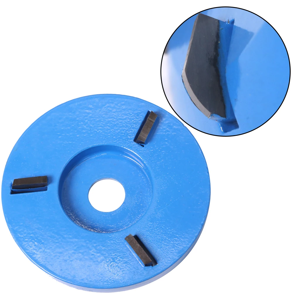 

New 90mm Diameter 16mm Bore Three Teeth Six Teeth Woodworking Turbo Tea Tray Digging Wood Carving Disc Tool Milling Cutter