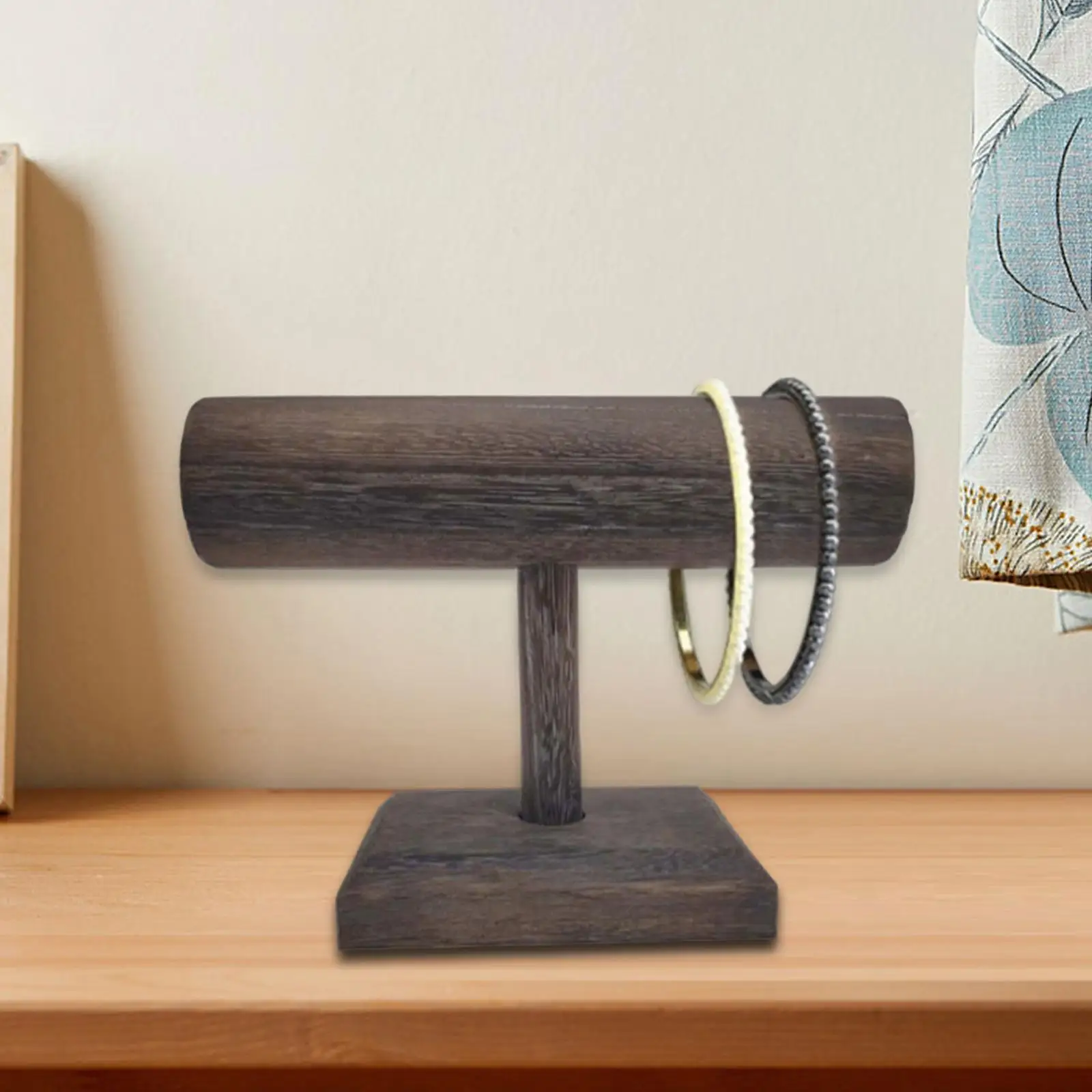 

Jewelry Display Rack T Bar Holder Storage Tray for Desktop Organization