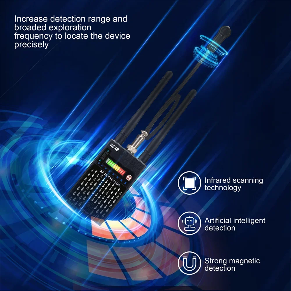 Фото Высокочувствительный антишпионский GPS-трекер, детектор Wi-Fi-камер, детектор радиочастотных сигналов, сканер для обнаружения шпионских устройств и GPS-трекеров. №3