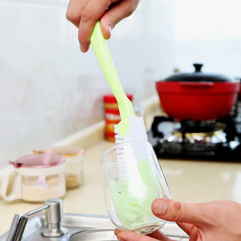 

Household Multi-function Long Handle Cup Brush Cleaning Brush Decontamination Insulation Cups Coffee Tea Cup Cleaning Brushes