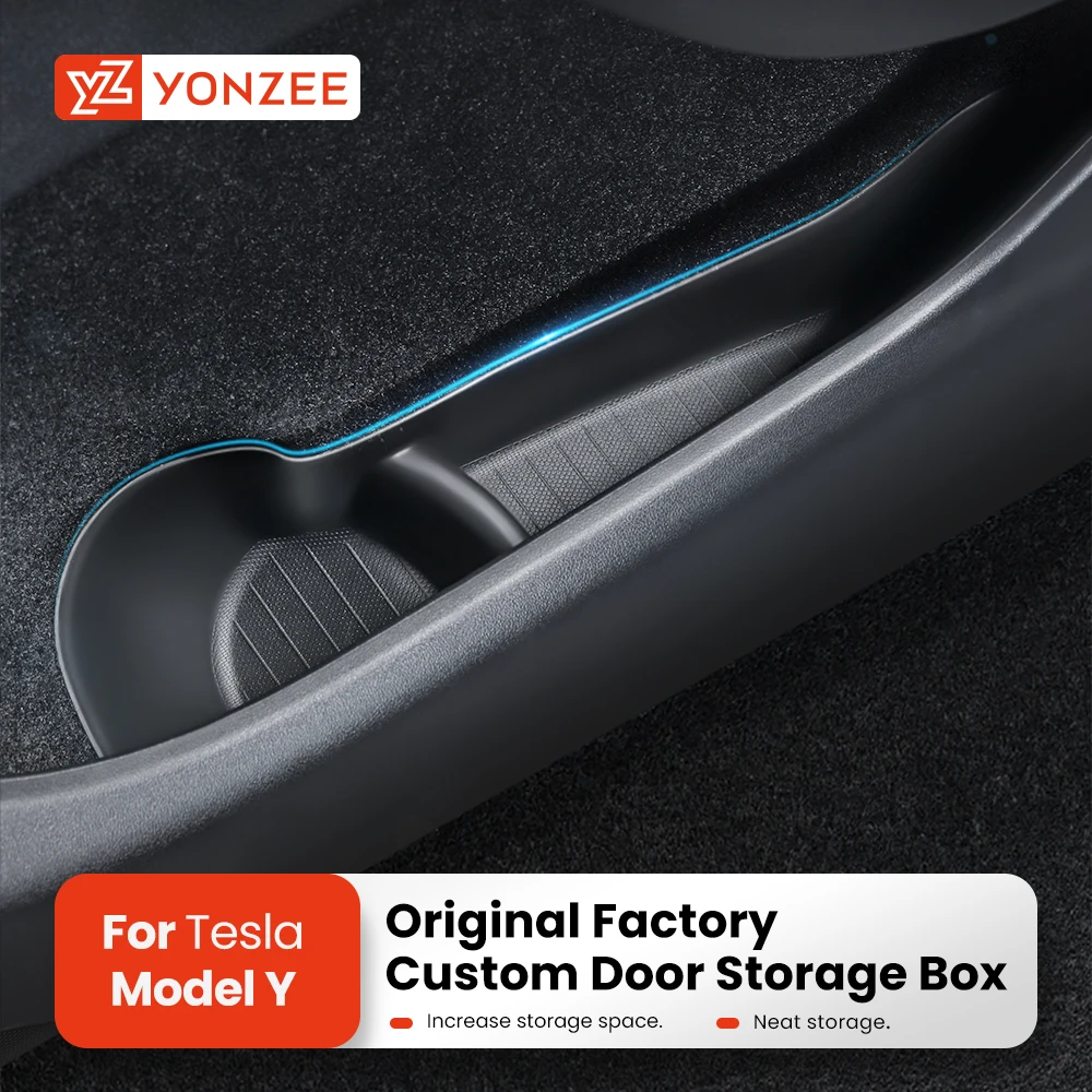 YZ для Tesla Model Y 2022 2021, дверной Органайзер, коробка из ТПЭ ...
