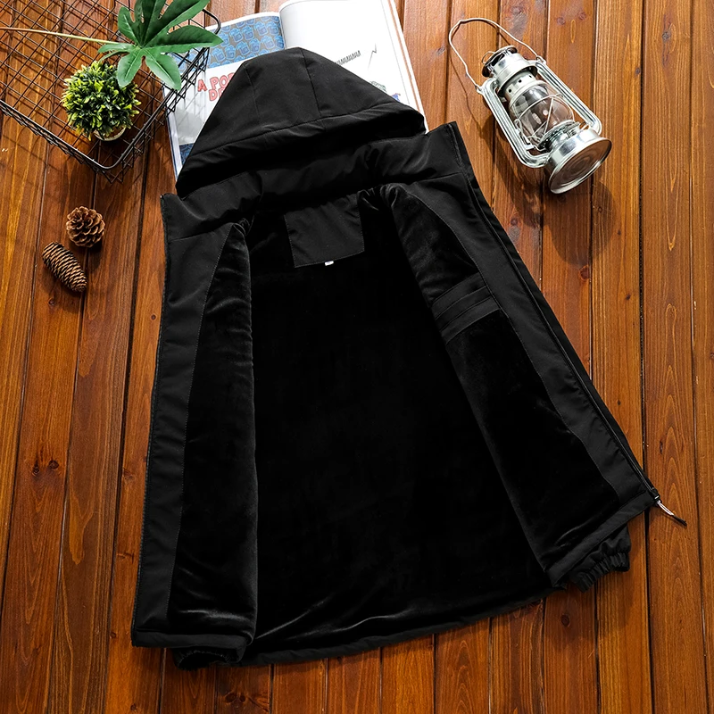 Parka Men Coats 2022 Winter Jacket Men Thicken Hooded Waterproof Outwear Warm Coat Casual Mens Jackets Overcoat Fur Thicking