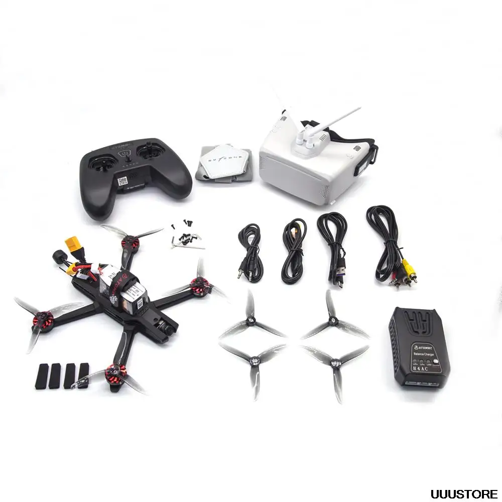 Гоночный Дрон Atomrc Auk 196 мм F4 4S 4 дюйма FPV PNP BNF RTF w/ 30A ESC 2004 двигатель 500 МВт VTX Foxeer Razer