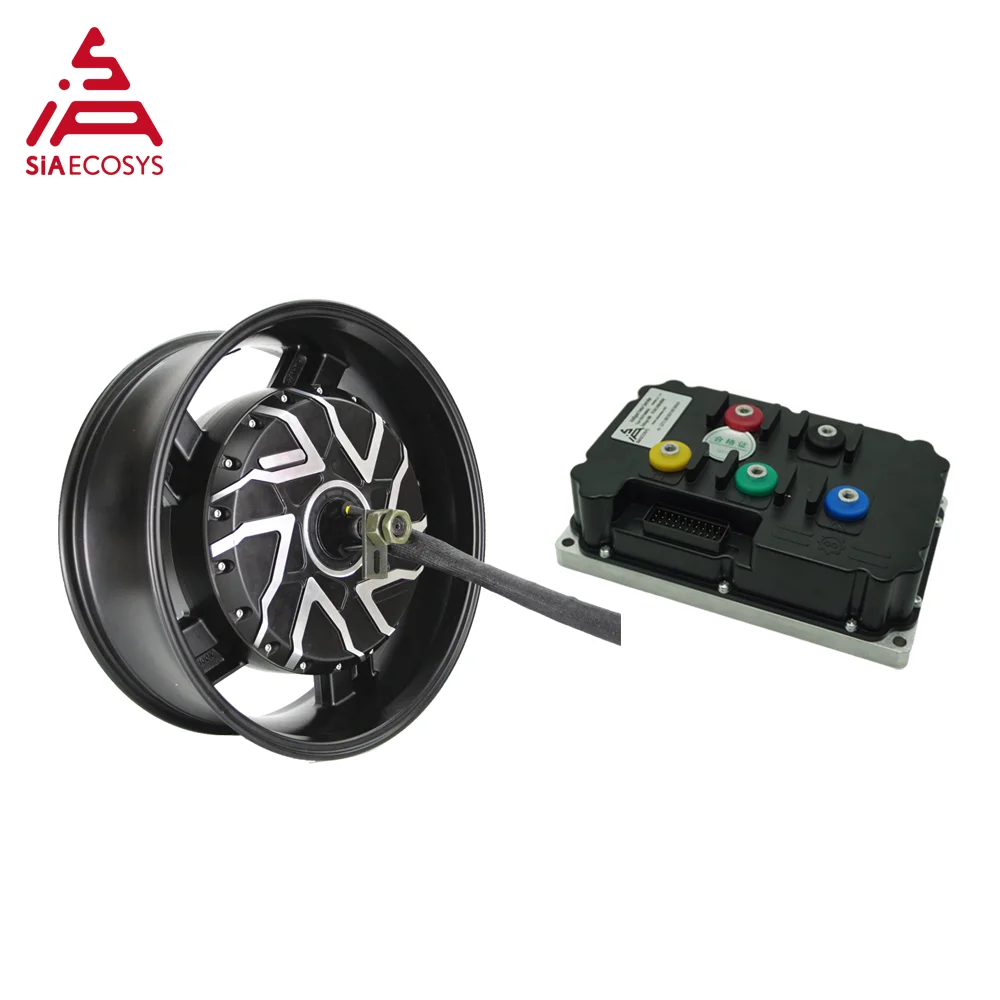 

QSMOTOR 17X6.0inch 12000W V4 96V 157kph Hub Motor Match ND96850 Controller For Electric Motorcycle From SIAECOSYS