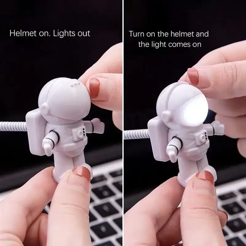 USB ночник светодиодный светильник астронавта настольная лампа гибкий 5 В