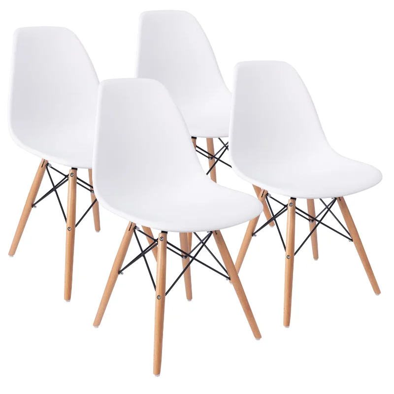 

Lacoo Pre-Assembled Mid Century Modern Dining Chairs, Set of 4, Multiple Colors furniture chairs