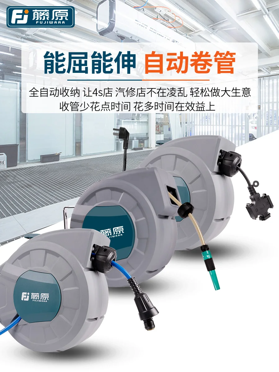Automatic telescopic electric drum gb copper strip all three core cable line receiver motor repair wire coil pig enlarge