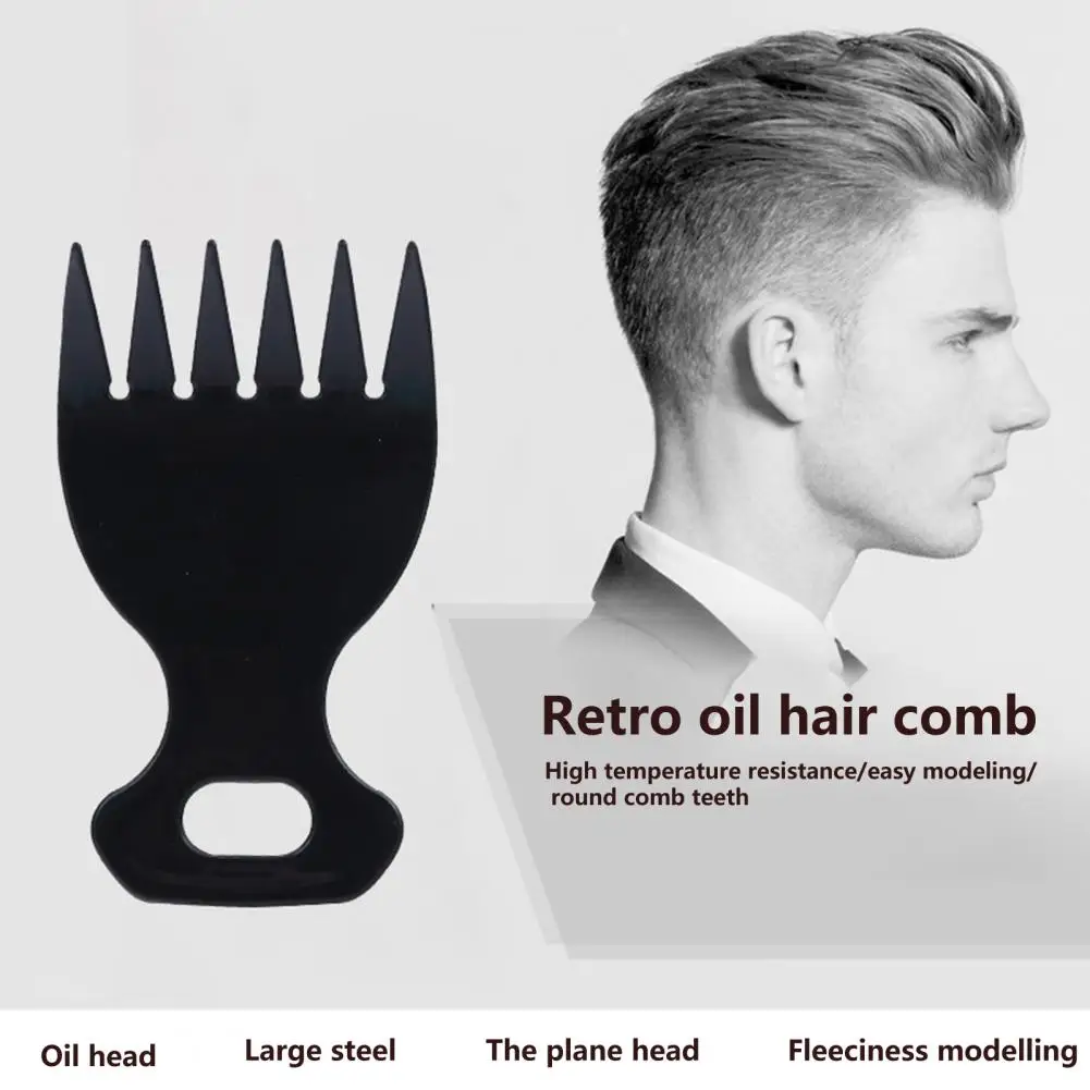 

Men Comb Thicken Wide Tooth Comb Professional Lightweight Hair Hollow Fork Comb Anti-static Hair Styling Tool