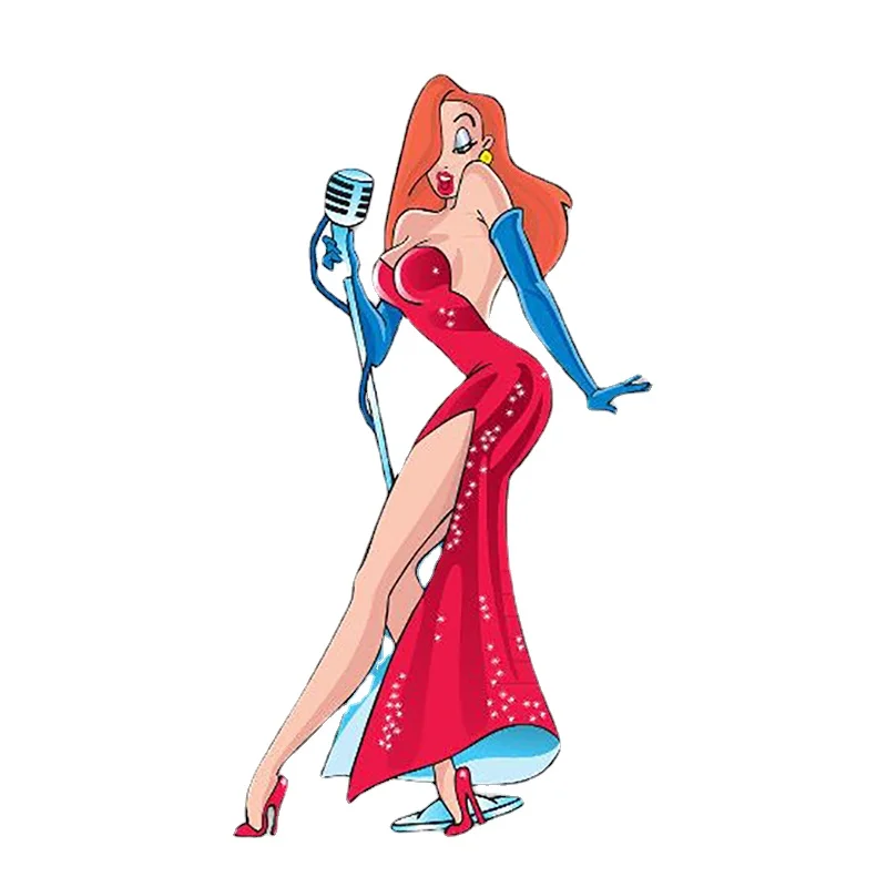 

Etie 13cm X 7.2cm Car Stickers Jessica Rabbit Sticker Vinyl Decal Car Styling DIY Motorcycle Auto Decorative Accessories