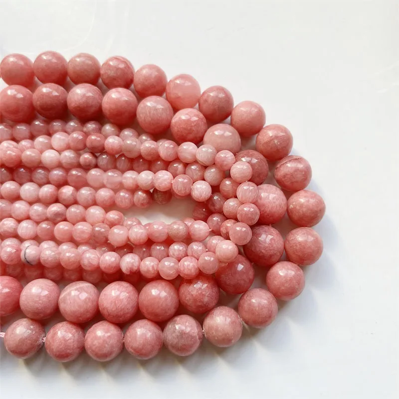 6/8/10/12 мм драгоценный камень аргентинский Родохрозит красный исцеления Мощность