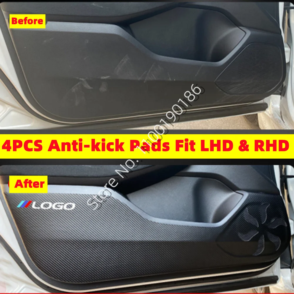 

Автомобильная дверь Anti Kick Ditry Pad, наклейка, защитный коврик, автомобильные аксессуары, крышка для BYD Atto 3 Atto3 Yuan Plus EV 2022 2023 2024