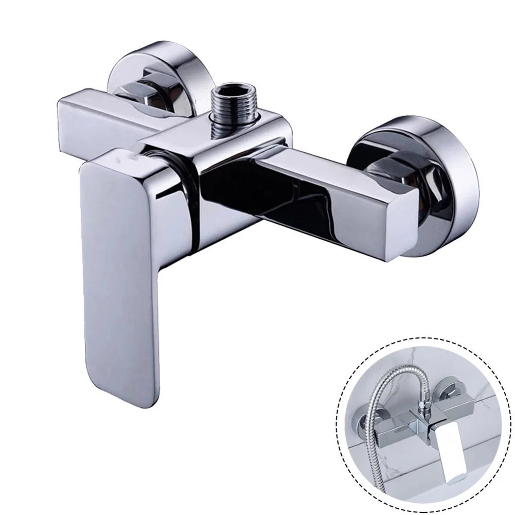 

1 X Shower Faucet Shower Faucet G1/2in High Temperature Resistance Lifting Type Silver Wear Resistance Brand New