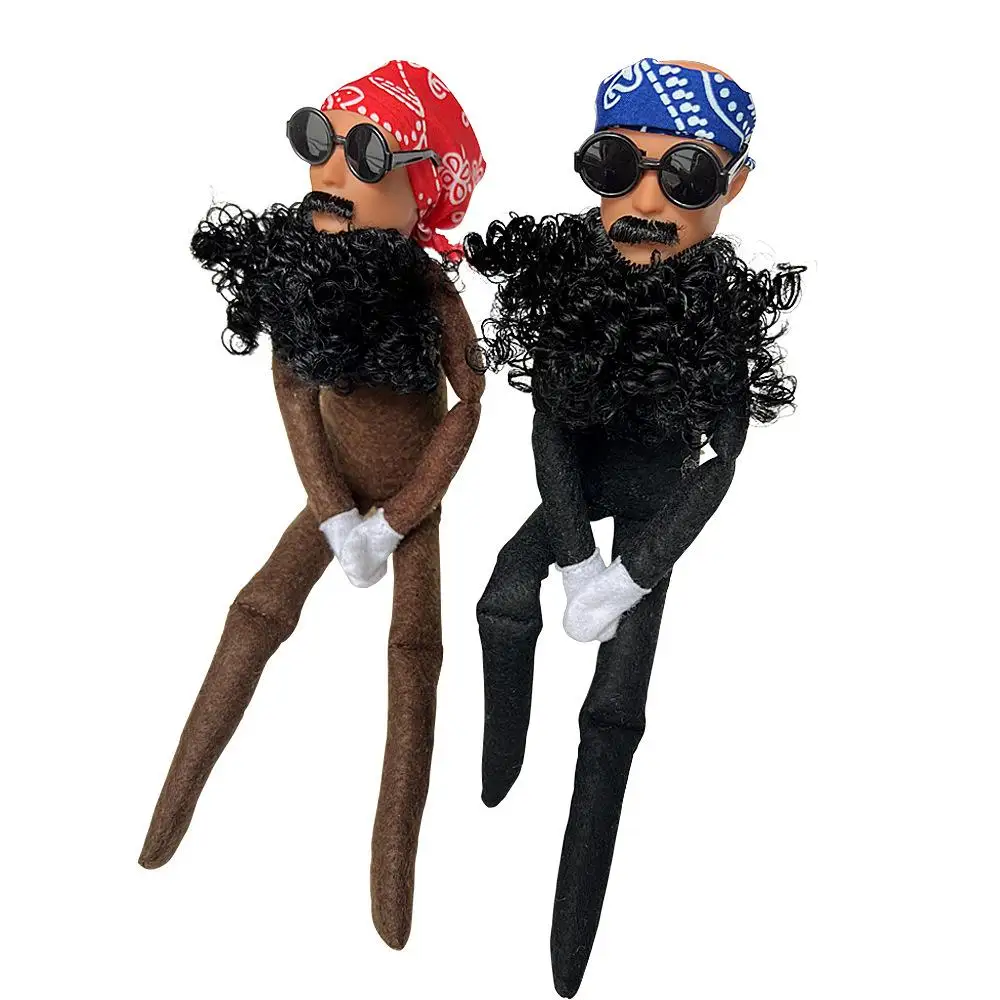 

Cotton Hip-hop Doll Bookcase Doll Pendant Hanging Pendant Funny Toy Figurine for Party Bar Pub Decor