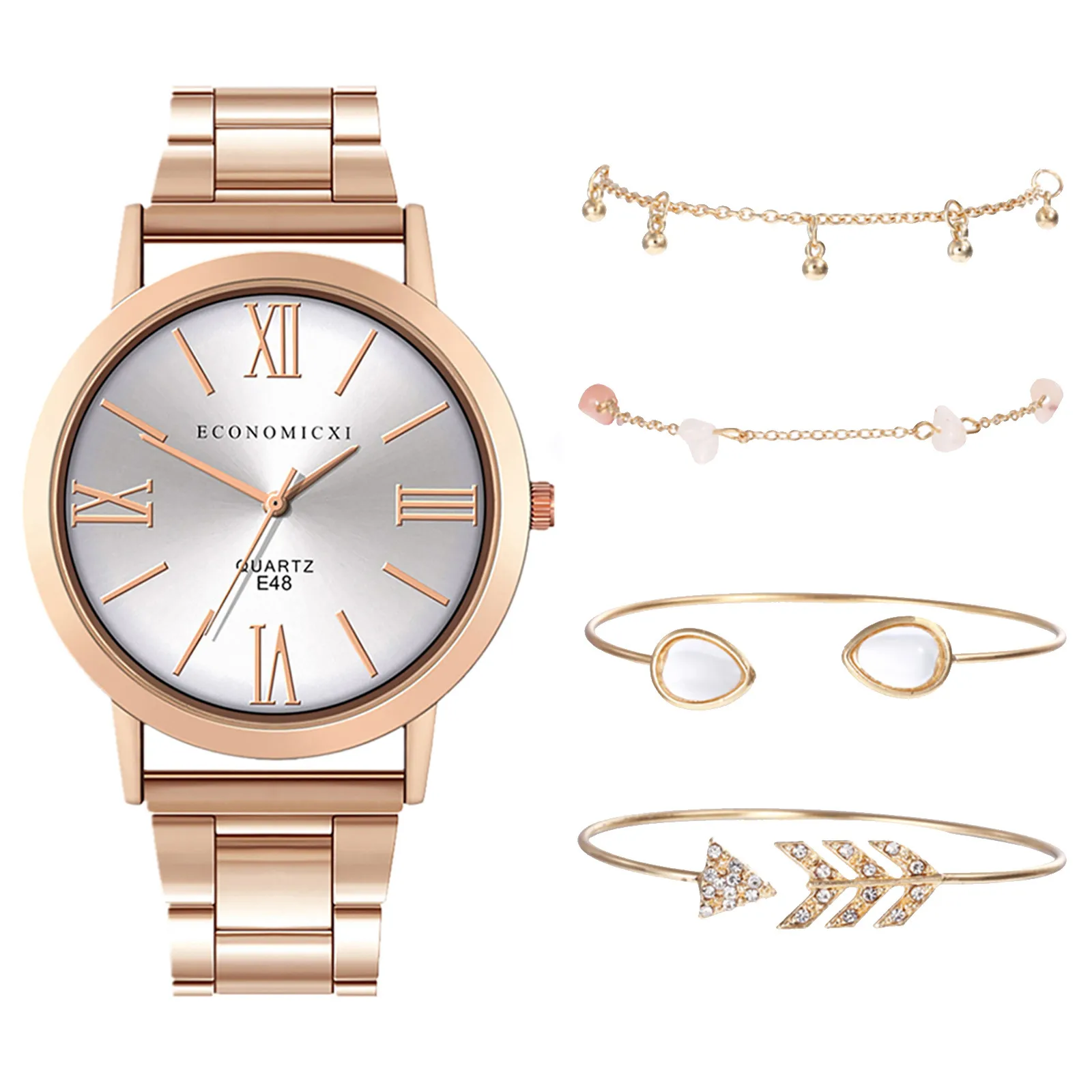 

Watch Watch Quartz Bracele Popular Gemstone Luxury Bells Bracelet Women's Watch Leather Watch Bands