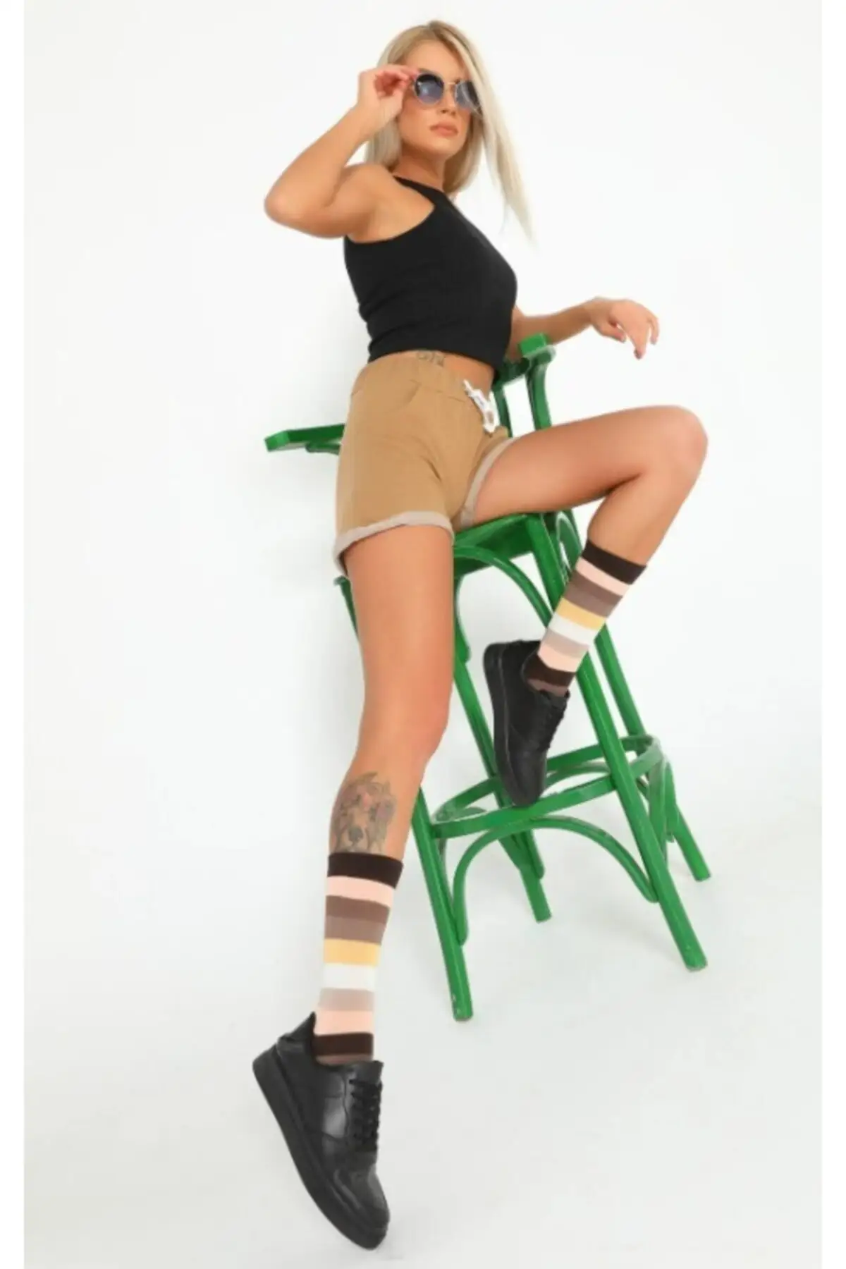 

Women's Shorts Biscuit Colored With Pockets New Summer Fashion Bermuda Basic Short Pants Mini Trousers Short Pants