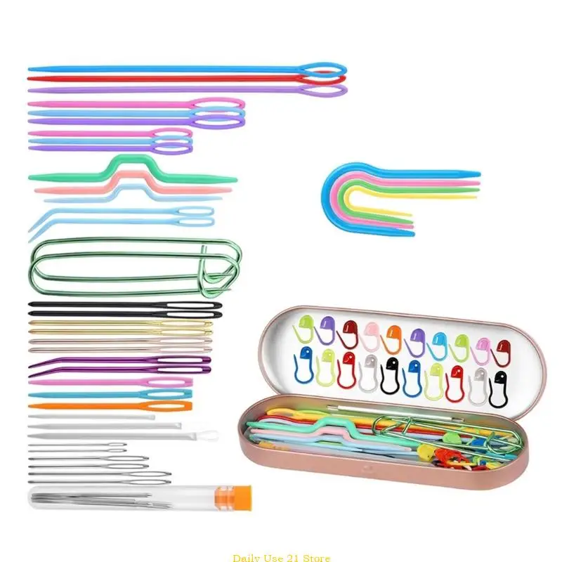 Швейные иглы с большими глазами игла для ручного шитья обучающая наборы игл