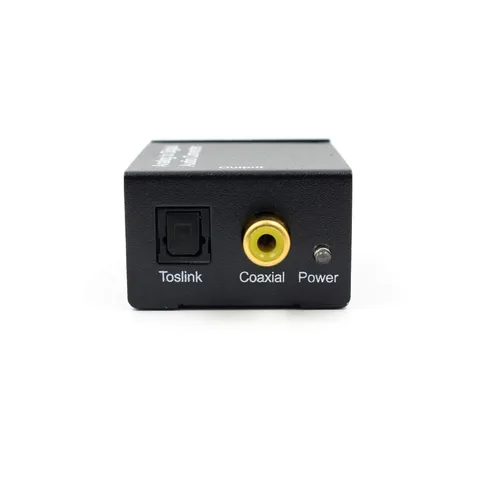 Аналого-цифровой аудиоконвертер Toslink RCA черный