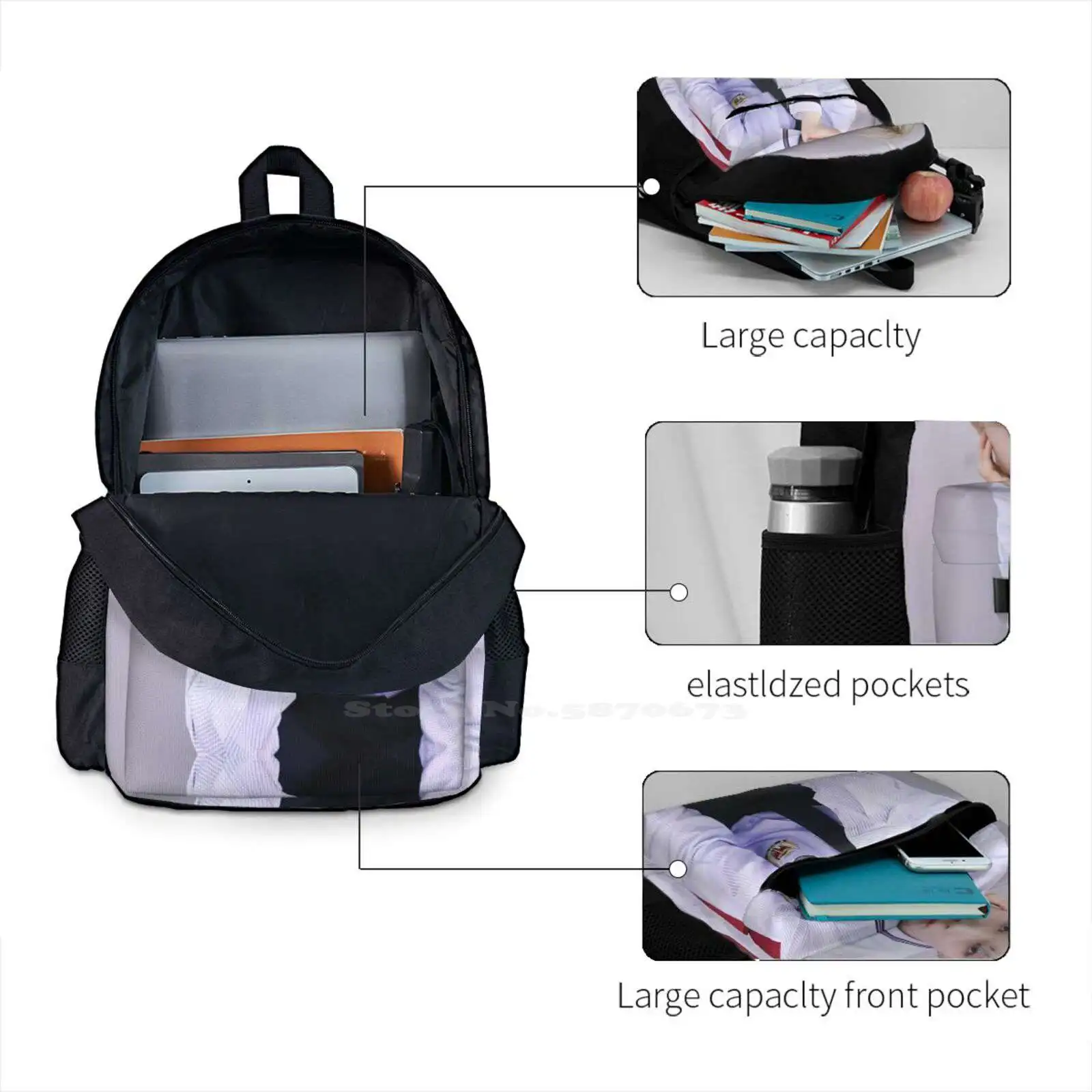 Nishimura Riki / Niki Школьные сумки для девочек-подростков Дорожные ноутбуков Top Самый