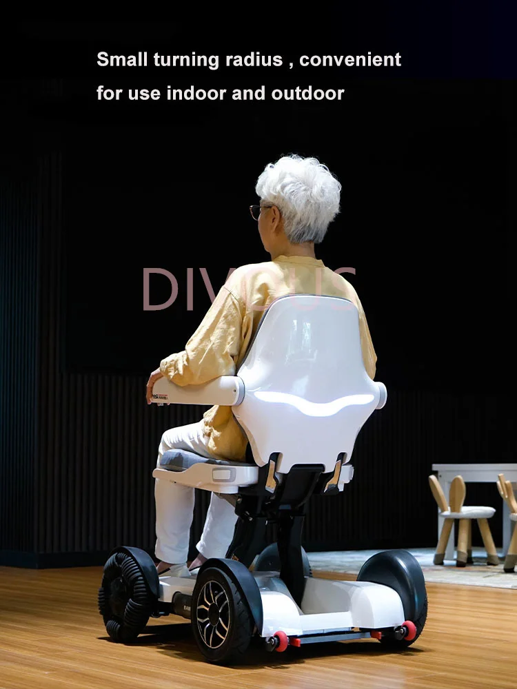 Роскошный складной электрический скутер-инвалидная коляска для пожилых людей с