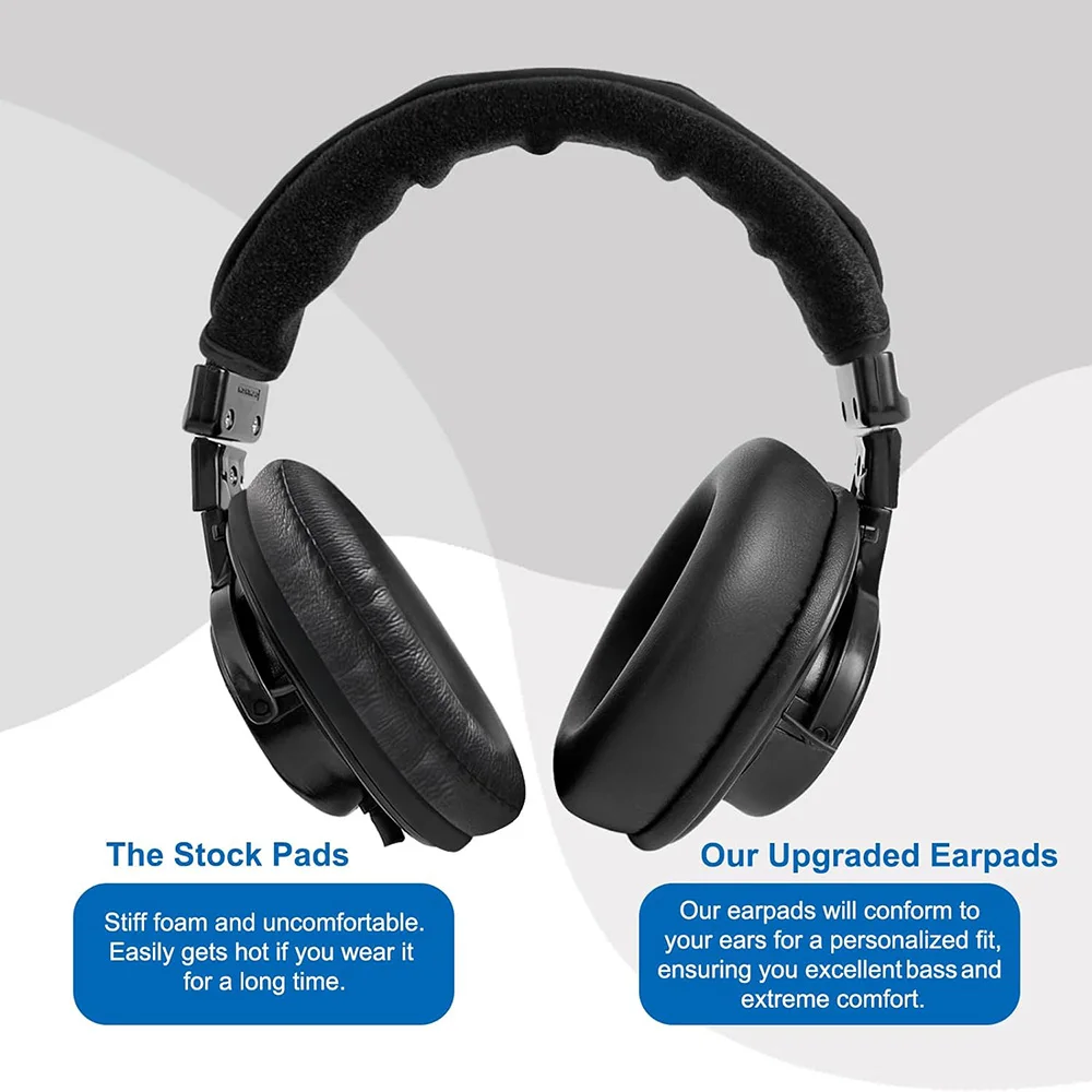 Сменные амбушюры для Sony MDR 7506 кожаные наушников V6/ V7/ MDR-CD900ST