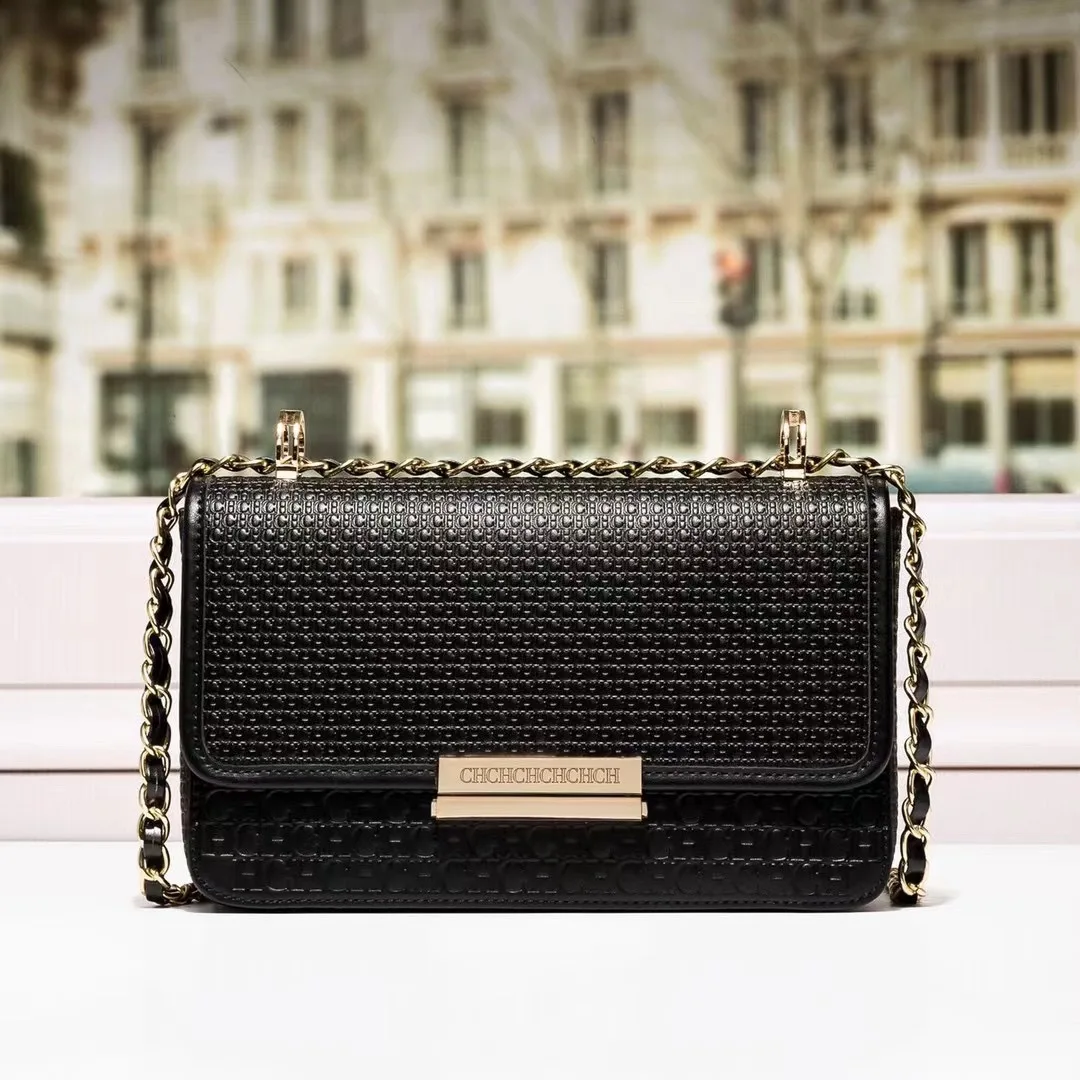 

CHHC CHCH HCHC 100% Genuine Leather Single Shoulder Bag Ladies Evening Party Flap Bags Luxury Designer Purses Purse Color