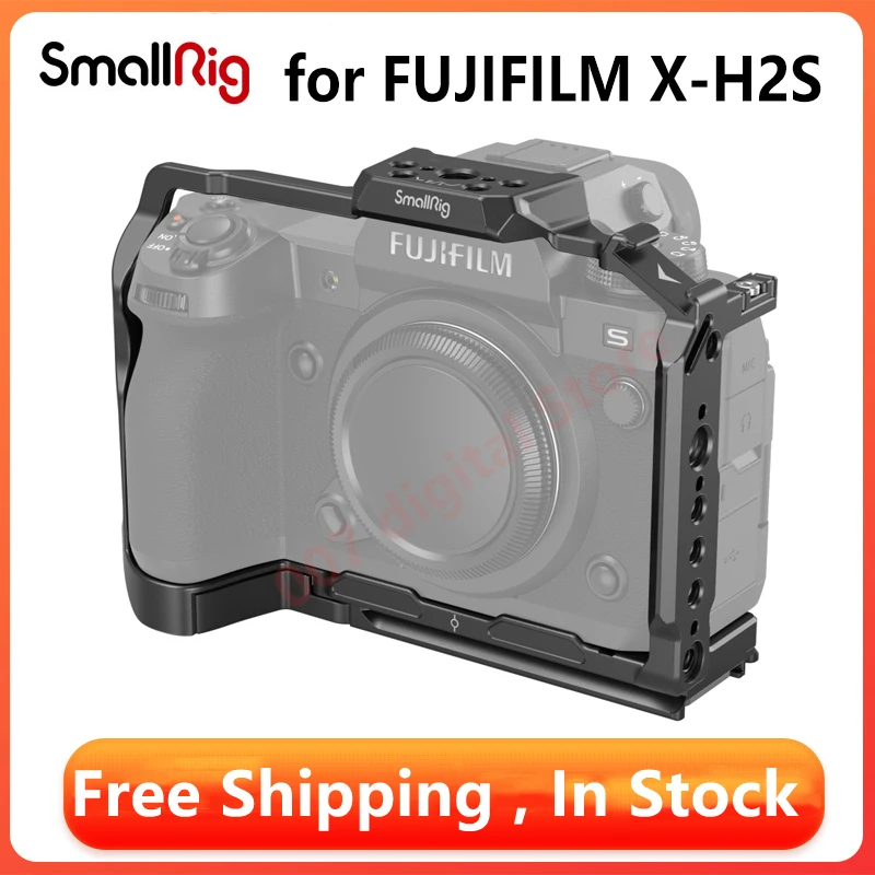 

SmallRig Camera Cage for FUJIFILM X-H2 / X-H2S Aluminum Alloy Video Making Camera Rig with NATO Rails Quick Release 3934/3933