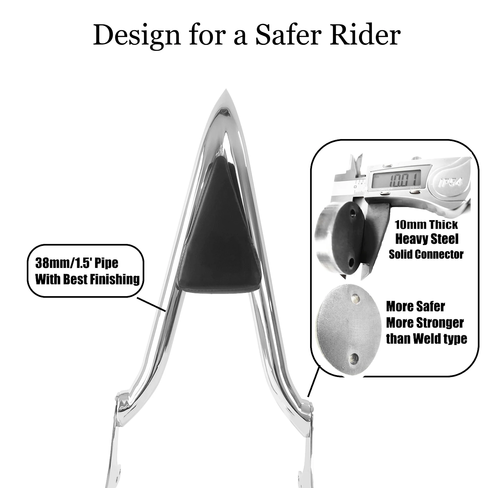 Фото Съемная спинка мотоцикла, багажник Sissybar для Harley Sissy Bar Road King Street Glide Ultra Electra Touring CVO 09 UP №4