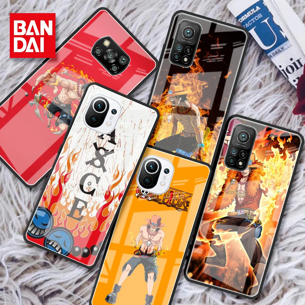

Glass Case For Xiaomi Poco X3 NFC 11 Lite 11T 9T F3 M3 For Redmi Note 11 10 9 8 Pro 10S 9S 9A 9C Phone Cover One Piece ACE Anime