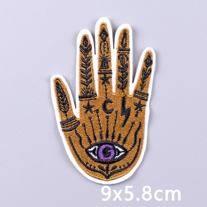 markii Magic Ball Patch Iron On Patches Clothes Hippie Eyes Haftowane naszywki na odzież Naklejki Szycie/Fusible Naszywki