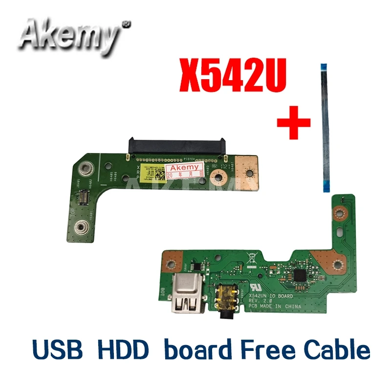 

Бесплатный кабель для Asus VivoBook X542U X542UQ X542UF X542UN X542UR X542URR USB аудио usb плата для ноутбука HDD, жесткий диск, плата