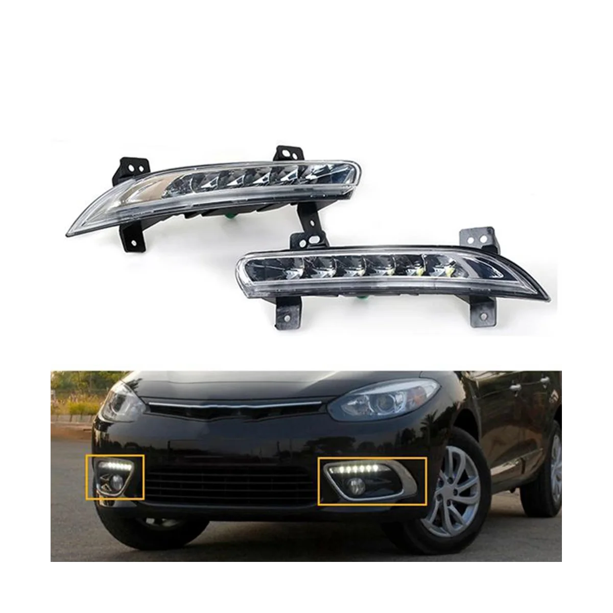 266057986 передняя левая фотовспышка для Renault Fluence 2014 +
