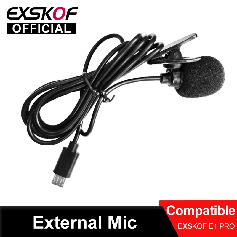 

External Microphone For EXSKOF E1 PRO Action Camera