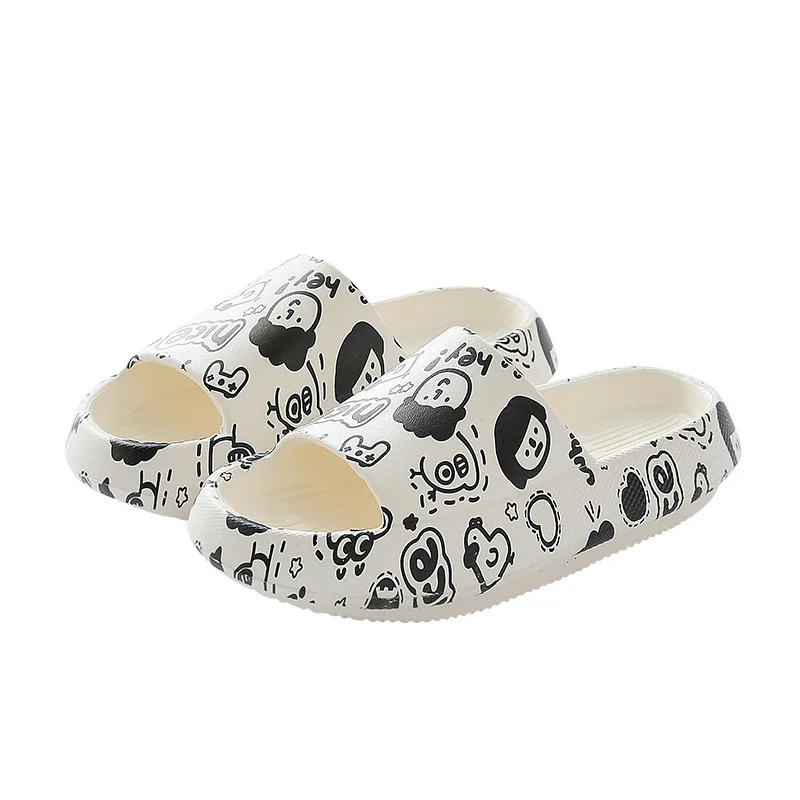 Thick Soled Slippers Girls Summer Personalized Printing Slippers Home Indoor Slippers Woman Slippers  Shoe Woman
