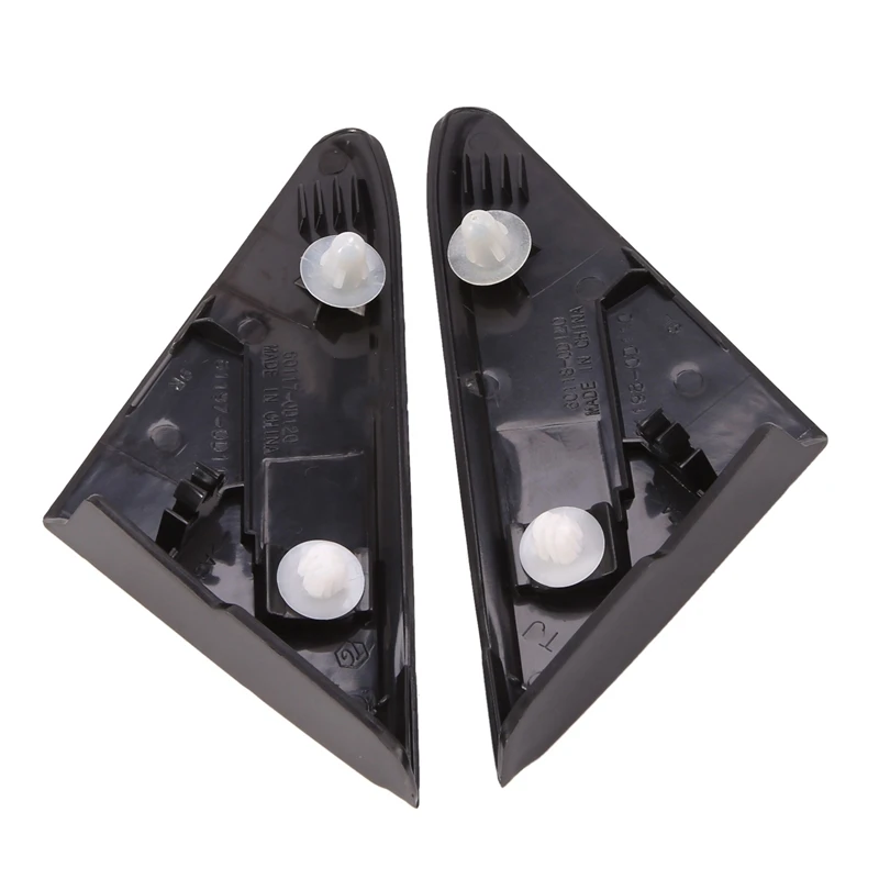 

1Pair Car Front Window Glass Triangle Plate Side Mirror Corner Garnish Cover Panel For Toyota Vios Yaris L 2014-2017