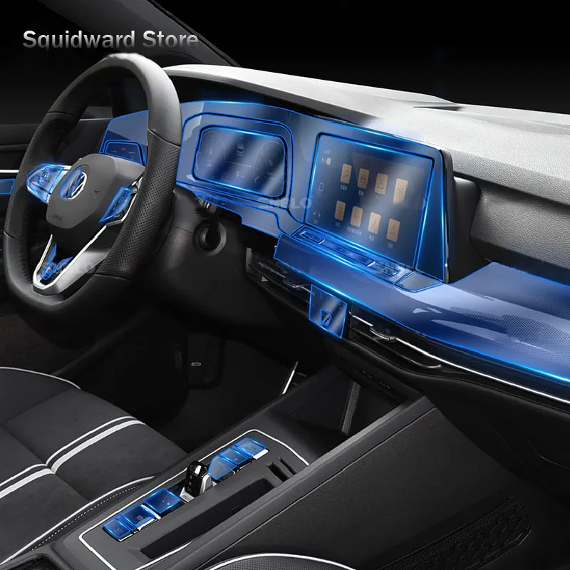 

Внутренняя центральная консоль для Volkswagen Golf 2020-2021, прозрачная фотопленка для ремонта от царапин