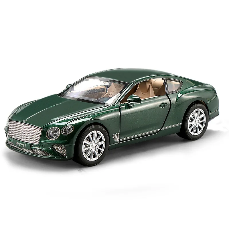

Simulation 1:24 Bentley Luou GT Alloy Car Model Can Open The Door With Lamp Return Sound And Light Effect Collection Ornament