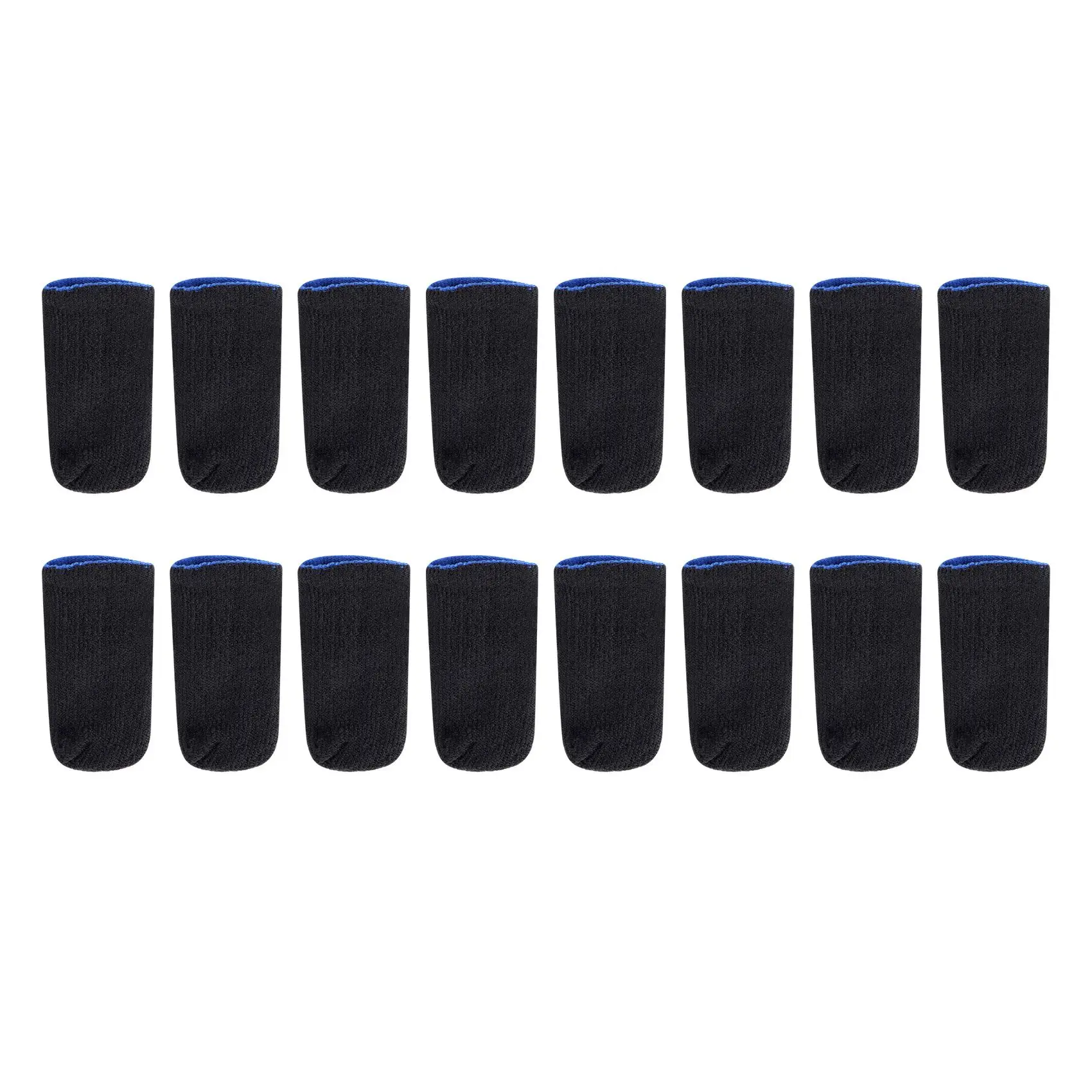 18-Pin Carbon Fiber Finger Sleeves For PUBG Mobile Games Press Screen Sleeves(16 Pcs)