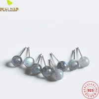 925 sterling silver moonstone stud earrings for women 6mm strawberry crystal small earings hypoallergenic fine jewelry 2022 new