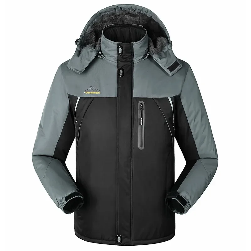 -30 C FIT Plus толстый бархатный пуховик и парка 6XL 7XL 8XL 9XL 2021 теплая зимняя куртка