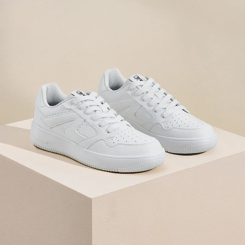 QIAODAN модная мужская обувь для скейтбординга осень 2023 новая универсальная кожаная