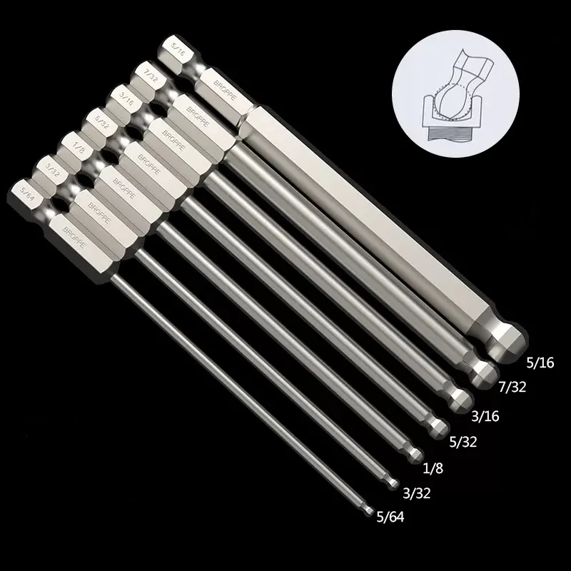 

Насадки для шуруповерта Conboom, 7 шт., 100 мм, магнитные, 1/4 дюйма