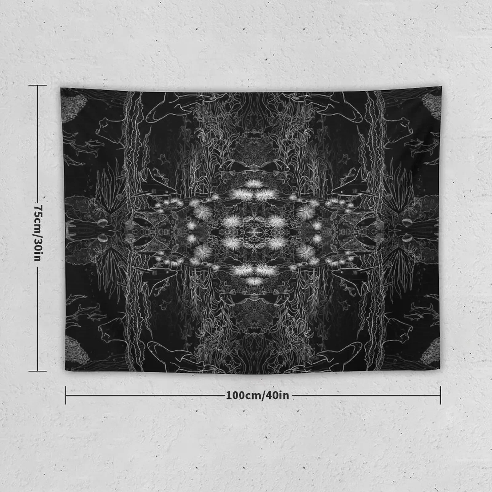 Коралловый риф ракообразный сердечник искусственное украшение гобелен на заказ