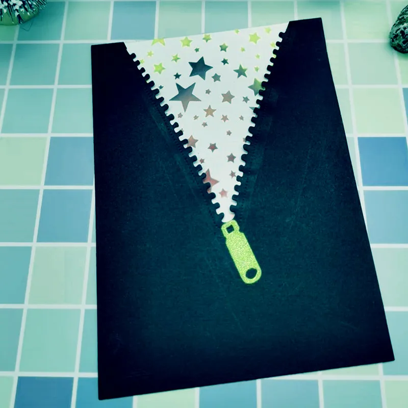 Застежка-молния форма металлический Трафаретный вырубной Штамп для DIY