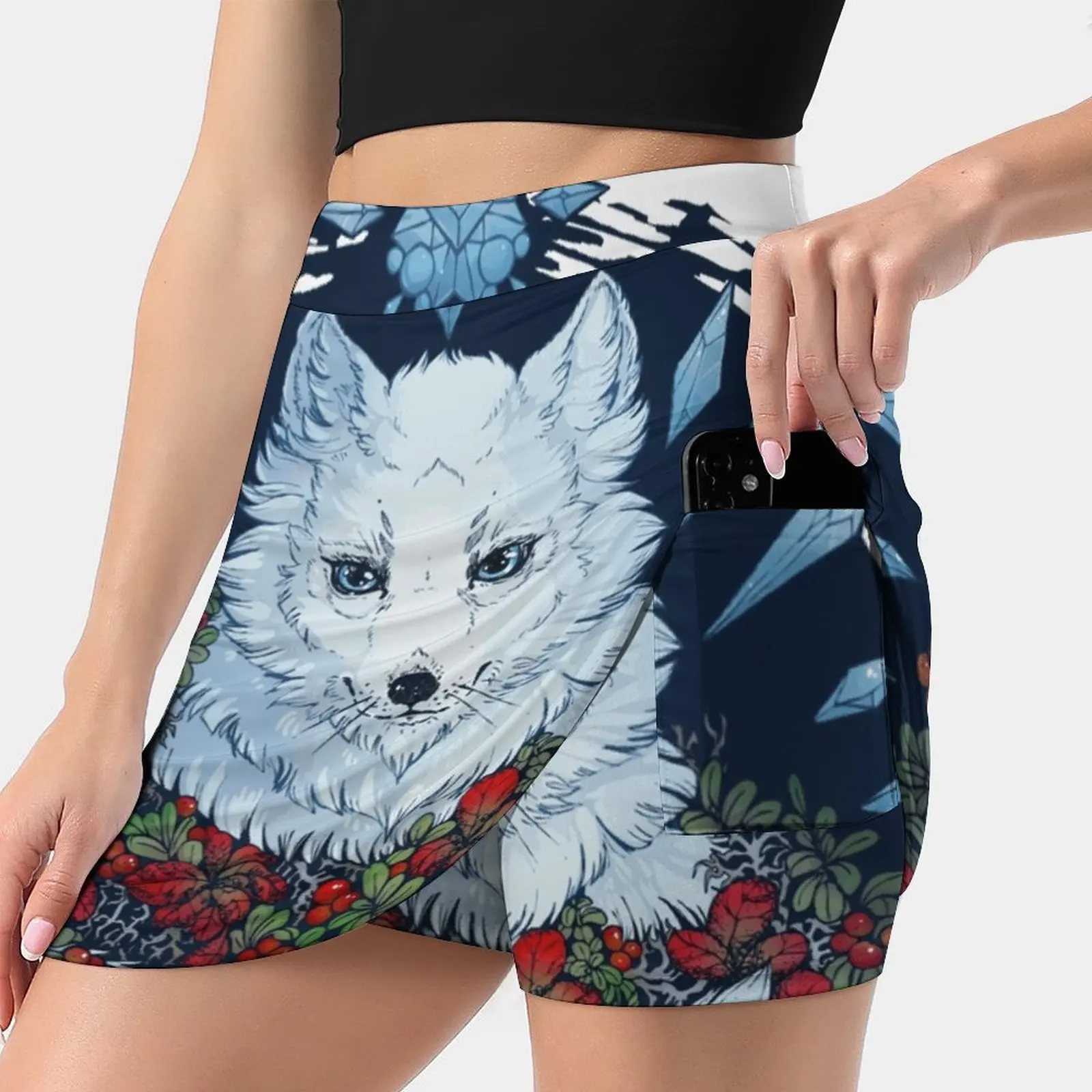 

Юбка-шорты женская для фитнеса и йоги, 2 в 1