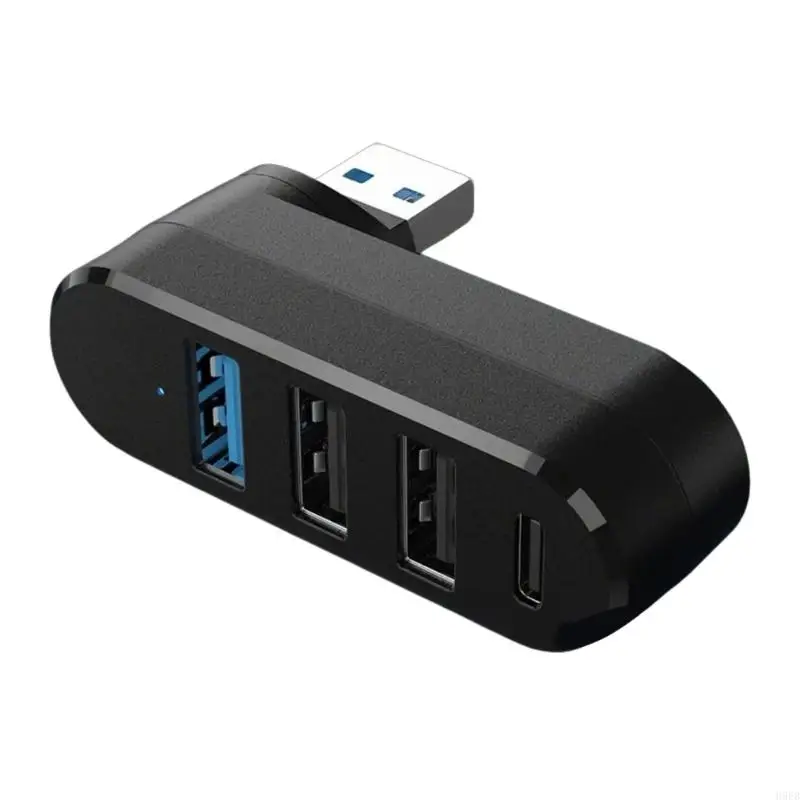H9EB 4-портовый USB 2.0 концентратор с поворотом на 180° C высокоскоростной адаптер для