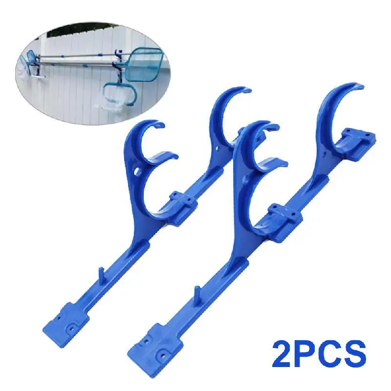 

Two Packed Pool Accessories Hanging Hookplastic Storage Hooks Pool Cleaning Tool Placement Levers Plastic Pool Hanging Hooks
