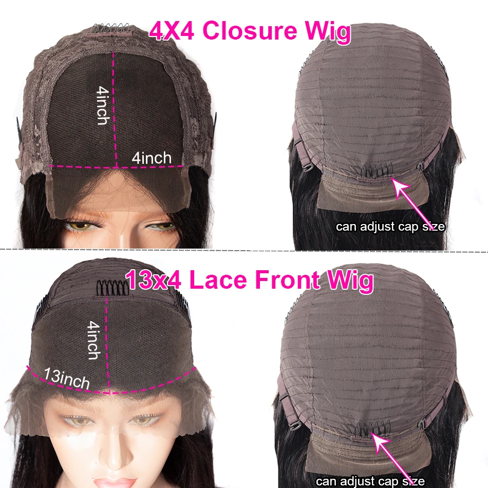 Парик перуанский из натуральных волос 13 х4 дюймов 150%